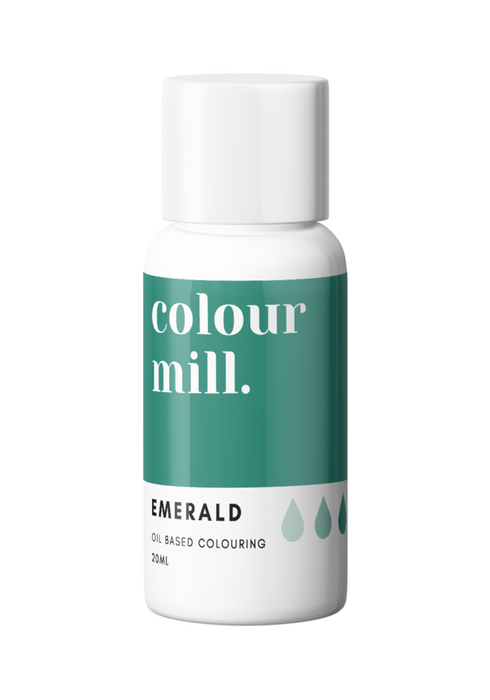 Colour Mill Oil Based Colour for Cookie, Fondant, Royal Icing Colouring, Emerald Colour, Cookie Cutter Store