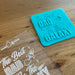 'Best Dad in the Galaxy" Cookie Cutter and Stamp, Deboss, Pop stamp, Raised stamp, Cookie Cutter Store