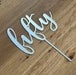Number 50 in silver, fiftieth cake topper, cookie cutter store