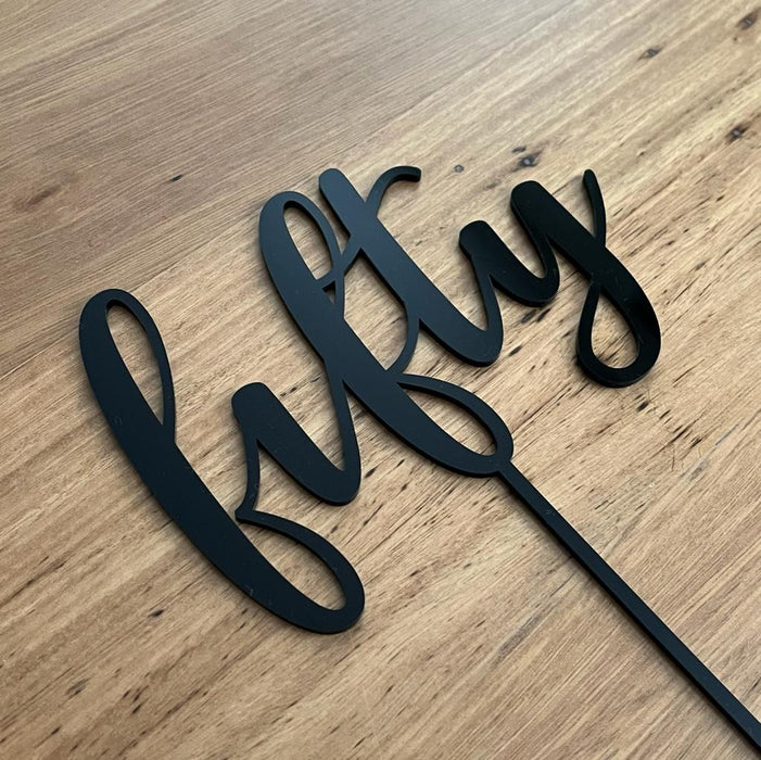 Number 50 in Black, fiftieth cake topper, cookie cutter store