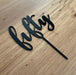 Number 50 in Black, fiftieth cake topper, cookie cutter store