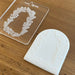 Floral Arch Deboss Raised Effect Cookie Stamp, Cookie Cutter Store