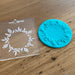 Floral Border Circle Style #1 Raised Effect Stamp, Pop Stamp, deboss stamp and cookie cutter, cookie cutter store