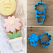 Flower & Pot Cookie Cutter and optional Fondant Cutter & Stamp  You have 3 options:  1) The outline cutter of the flower in the pot designed for cutting Cookies,  2) The flower cutter with the stamp designed for cutting Fondant to suit the flower and pot in 1) above,  3) All 3,