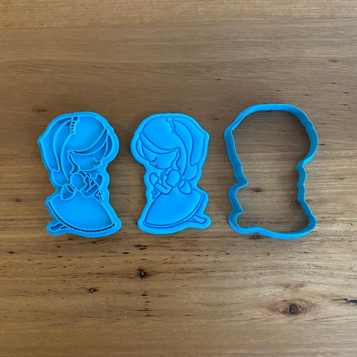 Girl Kneeling Communion Cookie Cutter & Emboss Stamp, cookie cutter store