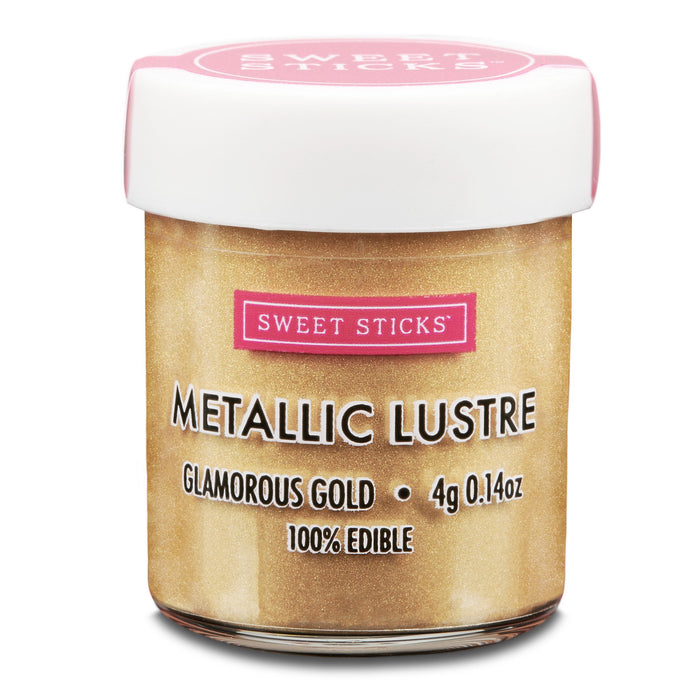 Sweet Sticks Metallic Lustre, Decorative Paint, Baking Cakes and Cookies, Glamorous Gold, Cookie Cutter Store