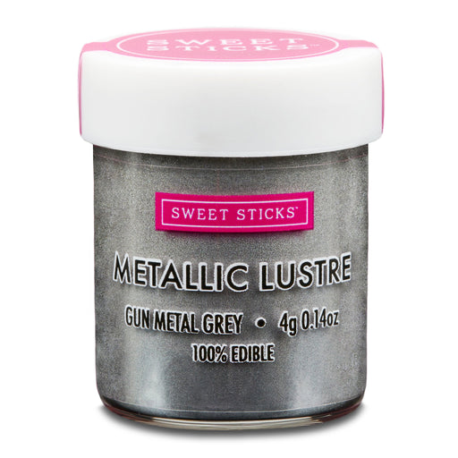 Sweet Sticks Metallic Lustre, Decorative Paint, Baking Cakes and Cookies, Gun Metal Grey, Cookie Cutter Store