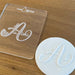 Halloween Themed Alphabet Letter A Deboss Raised Effect Cookie Stamp, Cookie Cutter Store