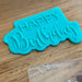 Happy Birthday Plaque Sign Cookie Cutter & Deboss Raised Effect Stamp, Pop Stamp, deboss stamp and cookie cutter, cookie cutter store