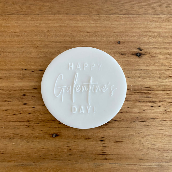 Happy Galentine's Day Deboss Raised Effect Stamp, Pop Stamp, deboss stamp and cookie cutter, cookie cutter store