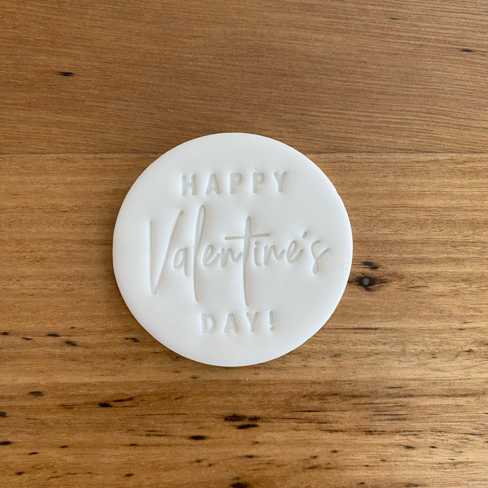 Happy Valentine's Day Cutter and matching Emboss Stamp, Pop Stamp, deboss stamp and cookie cutter, cookie cutter store