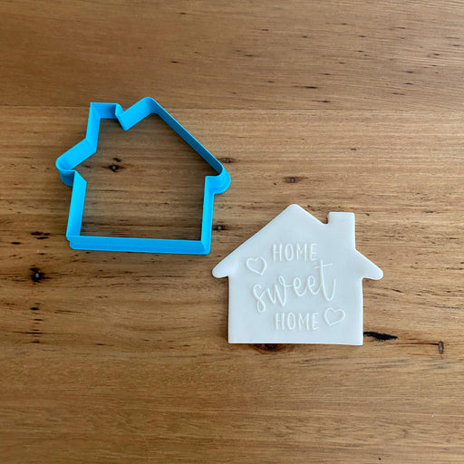 Home Sweet Home deboss, pop stamp, raised effect stamp and cookie cutter, cookie cutter store