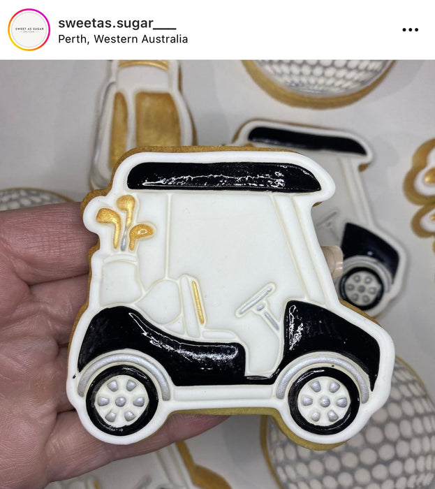 Golf Buggy Cookie Cutter and Stamp Set
