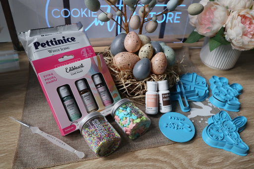 Bundle Pack 2 includes cookie cutters, Sweet Sticks 3 packs, Colour Mill, Brush, sprinkles and fondant - Easter Theme Cookie Decorating Pack from Cookie Cutter Store