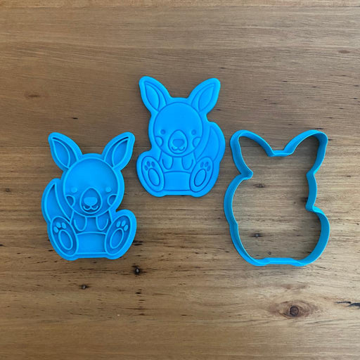 Kangaroo Cookie Cutter and Emboss Stamp, Cookie Cutter Store