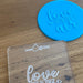 Valentines Day "Love is in the air" Deboss Raised Effect Stamp, Pop Stamp, deboss stamp, cookie cutter store