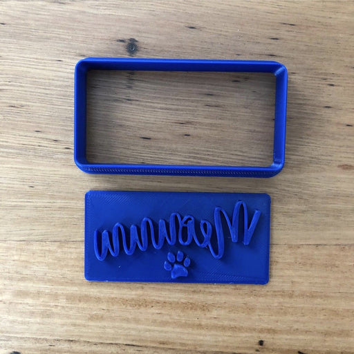 Meowww! Cat Cutter & Stamp measures approx. 40mm tall by 80mm wide.  Perfect for your Cat theme Cookies! Why not match it with one of our Cat cookie cutters, just cearch "Cat" in store to see them all. Also, don't miss our other Animal themed cookie cutters, search for "Animals" in our search bar.  Custom designs are possible if you want a different size, or design. Just send an enquiry, or visit our custom cookie cutter item, found under the "Custom Items" menu.