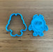 Monster Style 1 cookie cutter and emboss stamp, cookie cutter store