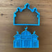 Mosque Cookie Cutter & Emboss Stamp Style #2  Choose from 2 styles for Mosque designs with Cutter and Stamp Sets. This style measures 85mm wide x 70mm high measured at tallest and widest parts