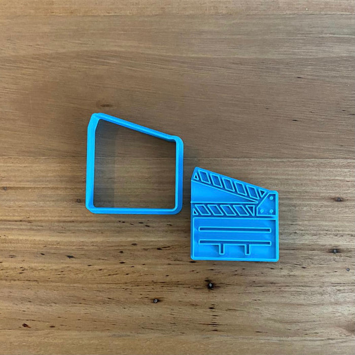 Movie Clapperboard Cookie Cutter & Emboss Stamp
