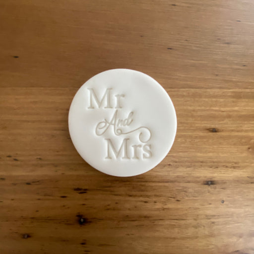 Mr & Mrs Style #2 Cookie Emboss Stamp