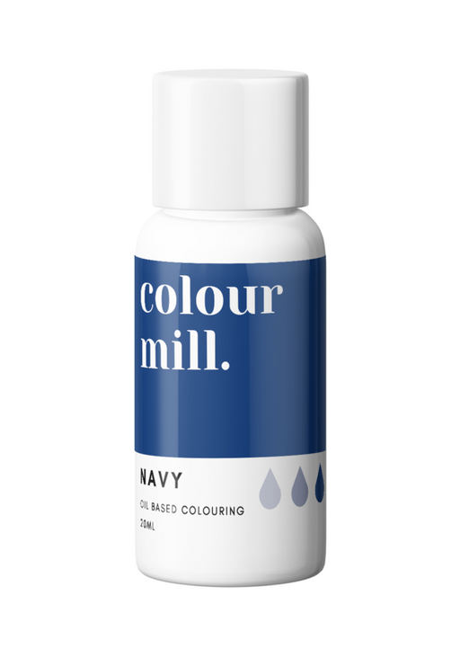 Colour Mill Oil Based Colour for Cookie, Fondant, Royal Icing Colouring, Navy Colour, Cookie Cutter Store