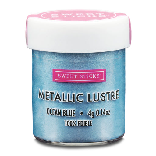 Sweet Sticks Metallic Lustre, Decorative Paint, Baking Cakes and Cookies, Ocean Blue, Cookie Cutter Store