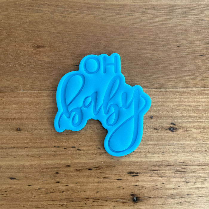 Oh Baby cookie cutter and emboss stamp, cookie cutter store