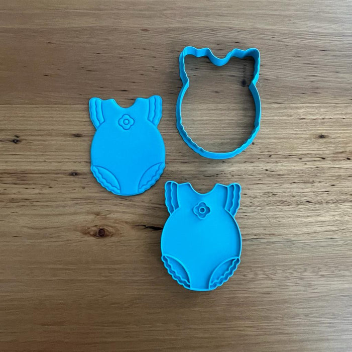 Baby Onesie style 4 cookie cutter & emboss stamp, cookie cutter store