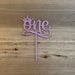 "One" acrylic cake topper in glitter pink available in many colours, mirrored finish and glitters, Cookie Cutter Store