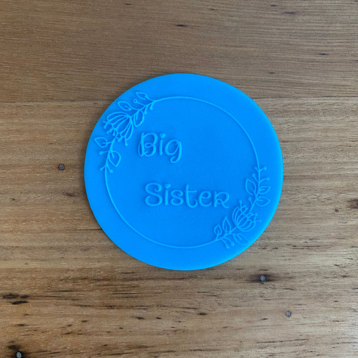 Big Sister Deboss Raised Effect Stamp, Cookie Cutter Store