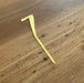 Number 7 cake topper in bright gold, cookie cutter store