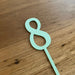 Number 8, cake topper in pastel pistachio, cookie cutter store