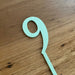 Number 9, cake topper in pastel pistachio, cookie cutter store