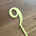 Number 9, cake topper in pastel lemon, cookie cutter store