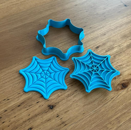 Halloween Spider Web Cookie Cutter and Stamp Set, Cookie Cutter Store