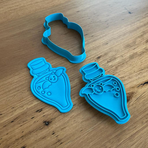 Halloween Potion Bottle Cookie Cutter and Stamp Set, Cookie Cutter Store