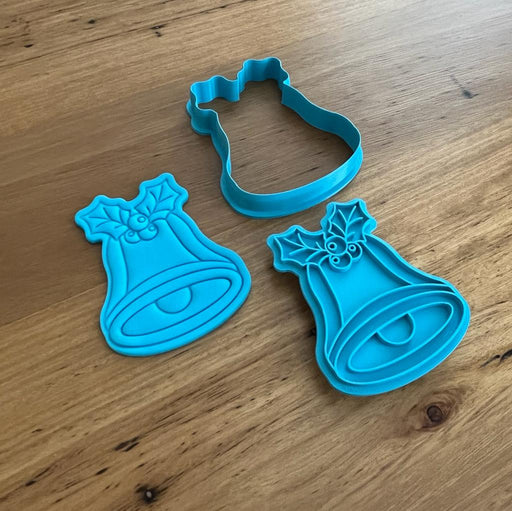 Christmas Bell Cookie Cutter & Stamp, cookie cutter store