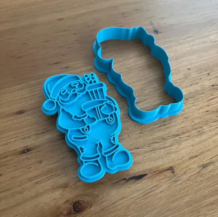 Cute Santa Father Christmas Cookie Cutter & Stamp, Cookie Cutter Store