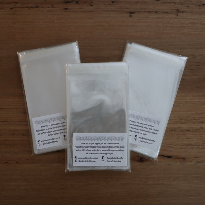Food Grade Reseal Bags 35 microns 75mm x 180mm pack of 100, Australian Made