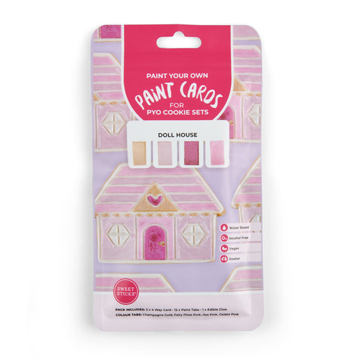 Sweet Sticks PYO Paint Your Own Cookies Doll House Theme Pack, Cookie Cutter Store