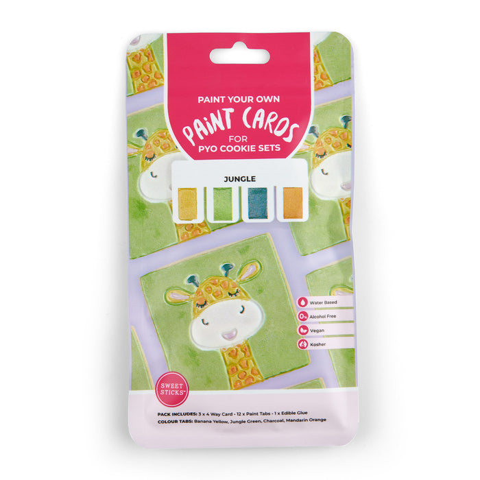 Sweet Sticks PYO Paint Your Own Cookies Jungle Theme Pack, Cookie Cutter Store