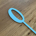 Number 0, cake topper in pastel blue, cookie cutter store