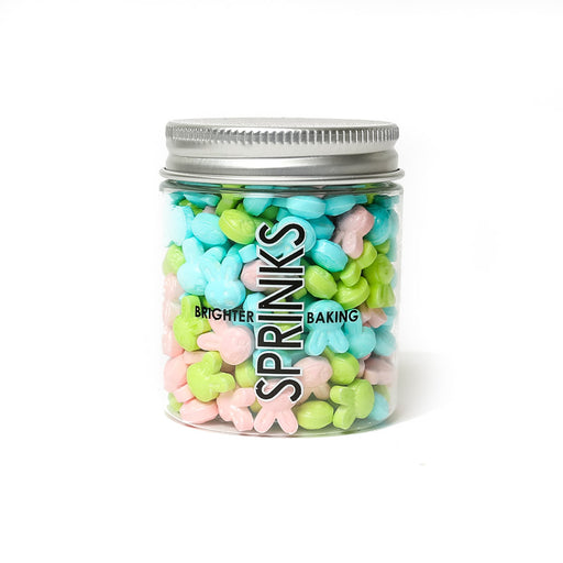 Pastel Easter Bunnies Bunny Sprinkles by Sprinks 65 gram jar, Cookie Cutter Store