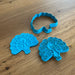 Peacock Cookie Cutter & Stamp, Farmyard Animals, Cookie Cutter Store