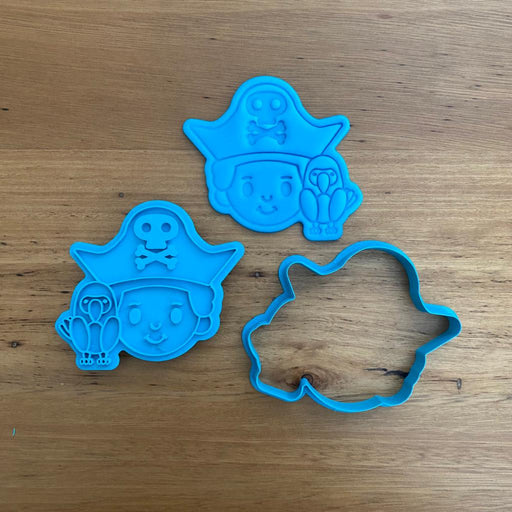 Pirate Boy Cookie Cutter and Emboss Stamp, cookie cutter store