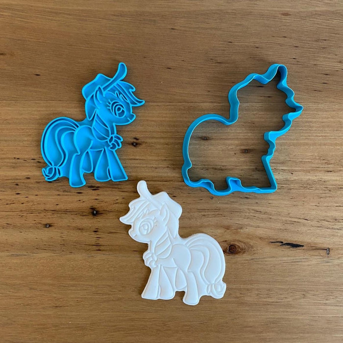 Apple Jack My Little Pony Cookie Cutter and Emboss Stamp