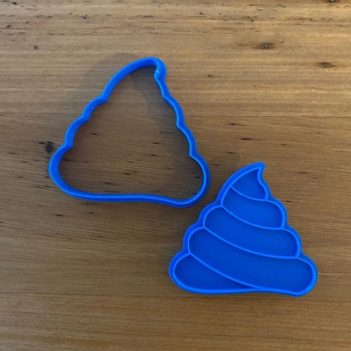 Poo Emoji Cookie Cutter & Stamp measures approx. 73mm tall by 80mm wide  Perfect for making you favourite super fun Emoji cookies. Need another Emoji, just ask us and we'll add it to our range with charging the custom rate!
