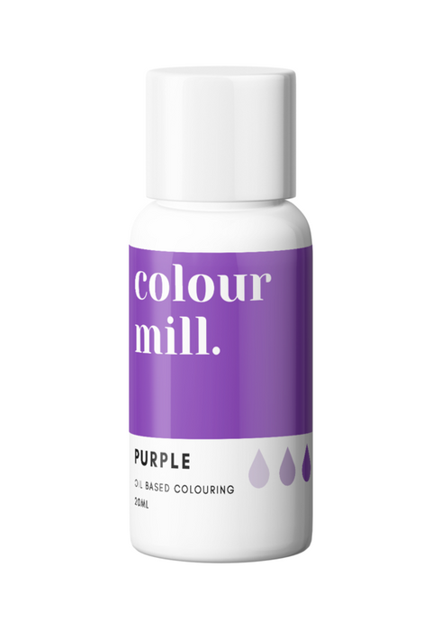 Colour Mill Oil Based Colour for Cookie, Fondant, Royal Icing Colouring, Purple Colour, Cookie Cutter Store