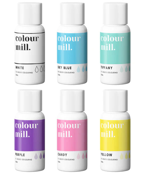 Colour Mill Oil Based Colour for Cookie, Fondant, Royal Icing Colouring, Rainbow Colour Pack, Cookie Cutter Store